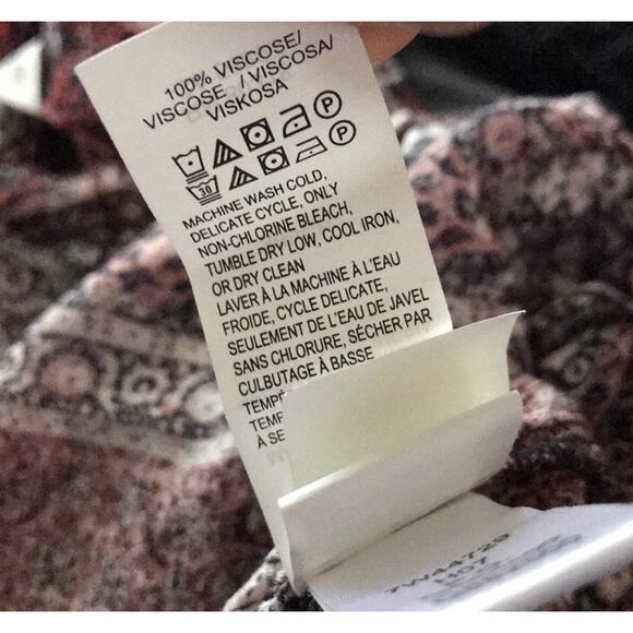 Lucky Brand Boho Moroccan Western Tapestry Peasant Top Pink Medallion S new nwt - Picture 11 of 11